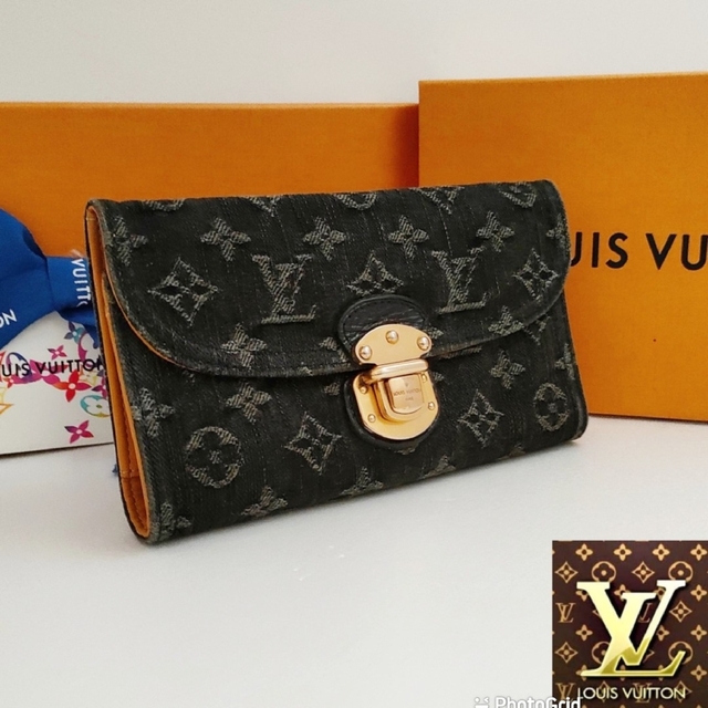 LOUIS VUITTON - 廃盤レア品❗ルイヴィトン　モノグラムデニム ポルトフォイユ アメリア  長財布