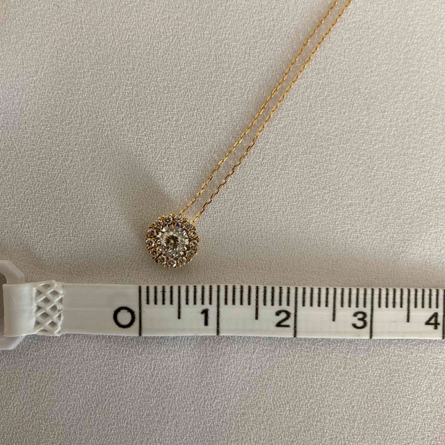 k18☆0.2ct ヘイローダイヤモンドネックレス vsv-unihockey.at