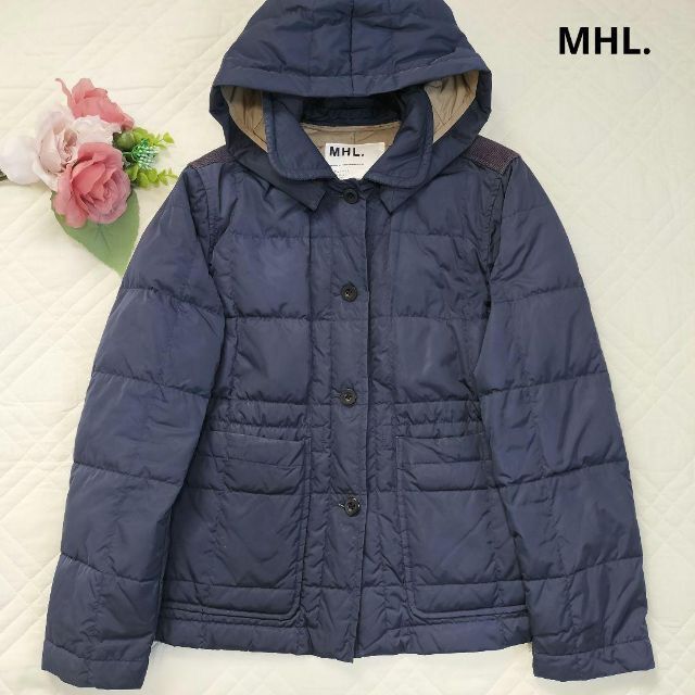 美品 MHL. マーガレットハウエル デザインダウンジャケット-