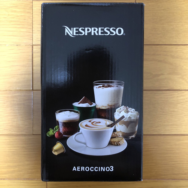 NESPRESSO(ネスプレッソ)のネスプレッソ エアロチーノ3 ミルク加熱泡立て器 ブラック スマホ/家電/カメラの調理家電(コーヒーメーカー)の商品写真