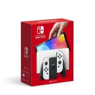 ニンテンドースイッチ(Nintendo Switch)の【新品未開封】Nintendo Switch(有機ELモデル) ホワイト(家庭用ゲーム機本体)