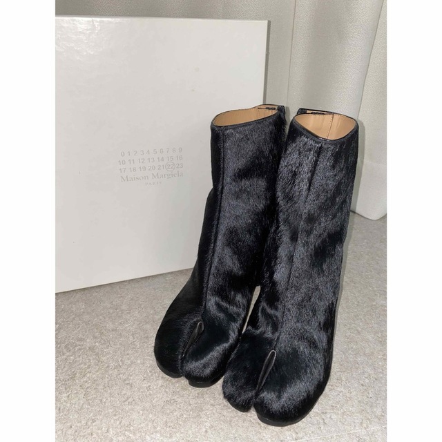 新品Maison Margiela Tabi 足袋 ハラコ ブーツ ブラック - ブーツ