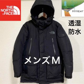 ザノースフェイス(THE NORTH FACE)の美品人気 ノースフェイス ダウンジャケット メンズM 透湿防水 ブラック 黒(ダウンジャケット)