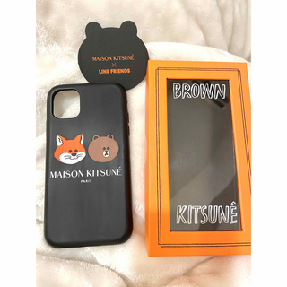 メゾンキツネ(MAISON KITSUNE')のMaison Kitsuné × LINE FRIENDS iPhone ケース(iPhoneケース)