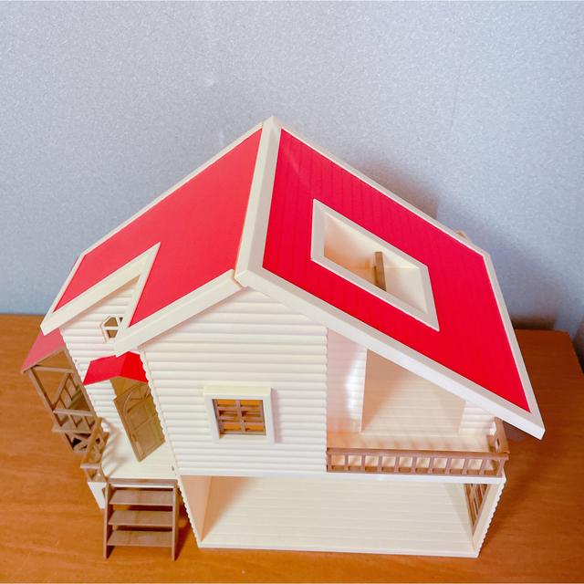 【ほぼ新品】シルバニアファミリー　初期　赤い屋根の大きなお家キッズ/ベビー/マタニティ