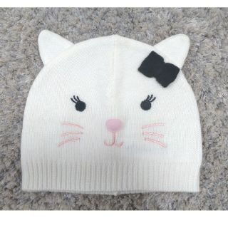 ベビーギャップ(babyGAP)の【baby GAP】ニット帽　猫🐱(帽子)