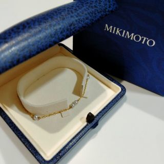 ミキモト(MIKIMOTO)のミキモト　K18 デザインベビーパールブレスレット　現行品(ブレスレット/バングル)