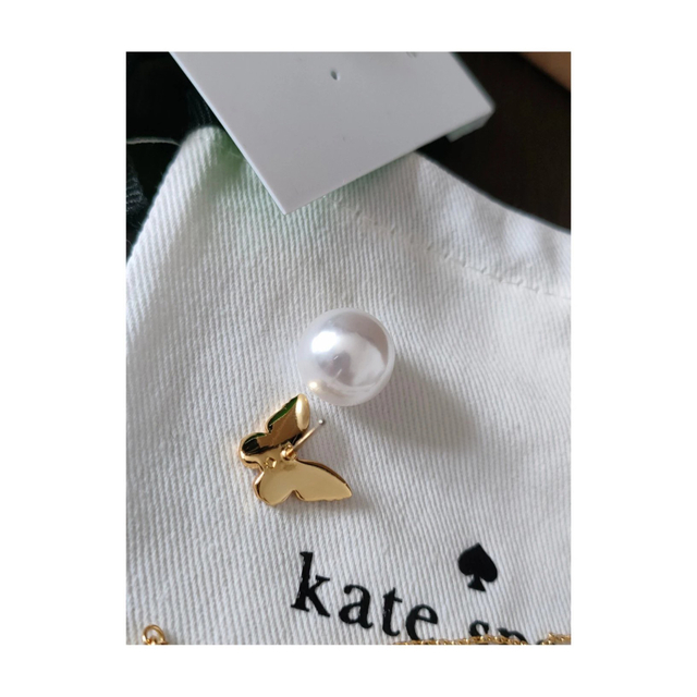 kate spade new york(ケイトスペードニューヨーク)のkate spade バタフライネックレスピアスセット レディースのアクセサリー(ネックレス)の商品写真