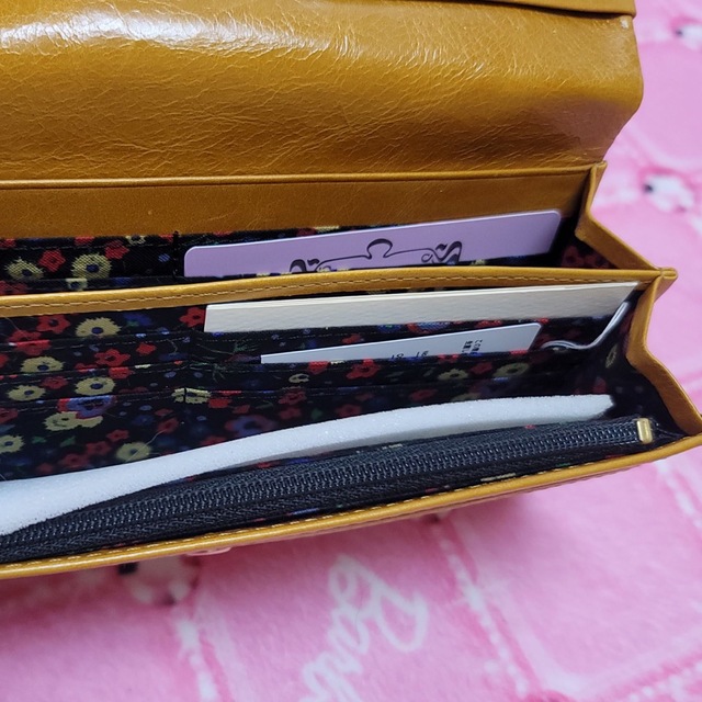 雑誌掲載 マスタード新品アナスイがま口バルーン長財布 ANNA SUI