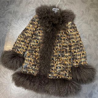 ドルチェアンドガッバーナ(DOLCE&GABBANA)のツイード コート36サイズ S DOLCE&GABBANA ドルチェ&ガッバーナ(ひざ丈スカート)