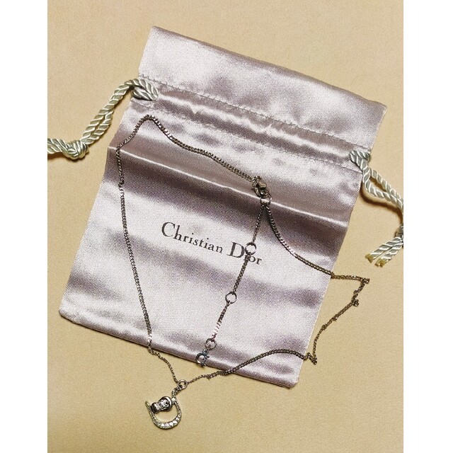 Dior⭐クリスチャンディオール⭐Dベルト💛ネックレスクリスタル💛 【美
