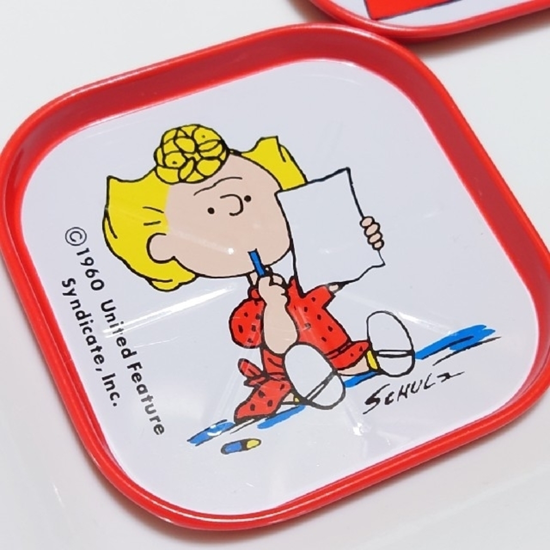 SNOOPY(スヌーピー)のスヌーピー レトロ コースター (5枚セット) インテリア/住まい/日用品のキッチン/食器(その他)の商品写真