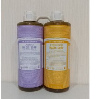 ドクターブロナー(Dr.Bronner)のドクターブロナー  マジックソープ  オレンジ ラベンダー 739mI  各1本(ボディソープ/石鹸)