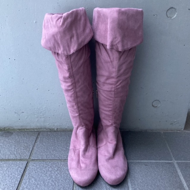 割引サービス ☆RANDA☆ランダ ピンク ブーツ ロングブーツ 靴 レア ...