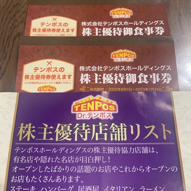 テンポスバスターズ　株主優待