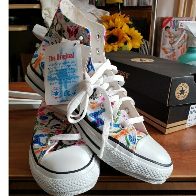 ALL STAR CONVERSE　花柄 | フリマアプリ ラクマ