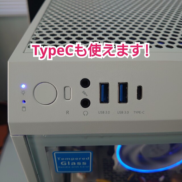 Core i3 12100F RTX3060 白ゲーミングPC Tower