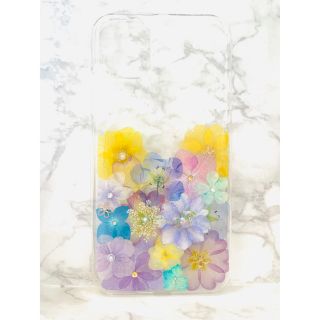 全機種対応 iPhoneケース 押し花ケース 押し花 ケース 花 Android(iPhoneケース)