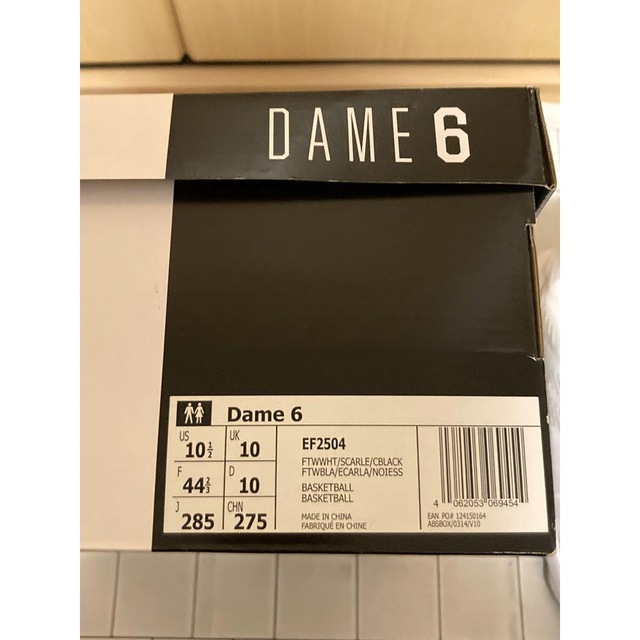 adidas(アディダス)の安藤誓哉　直筆サイン入り　Dame6 島根スサノオマジック　アルバルク東京 メンズの靴/シューズ(スニーカー)の商品写真