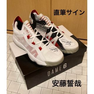 アディダス(adidas)の安藤誓哉　直筆サイン入り　Dame6 島根スサノオマジック　アルバルク東京(スニーカー)