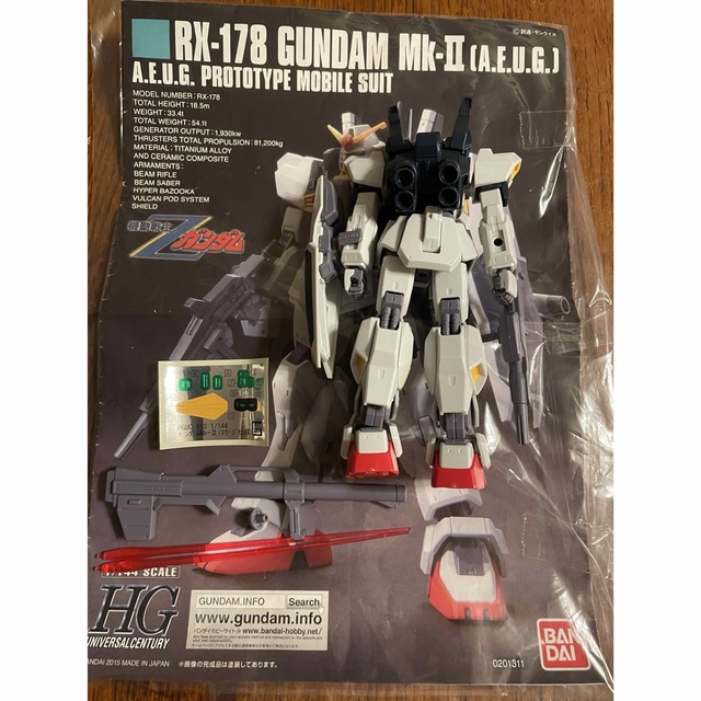 BANDAI - HG ガンダムmkⅡ 素組完成品 ガンプラ ジャンクの通販 by ... ガンダム ガンプラ ジャンク