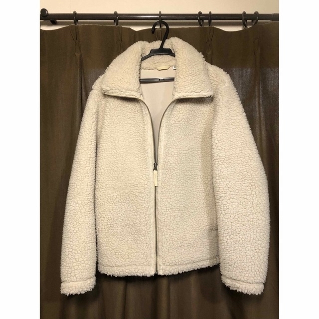 UNIQLOU フリースジャケット ボアブルゾン M ハイネック アウター