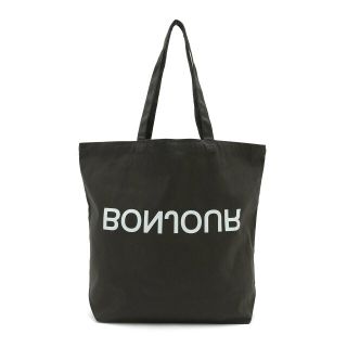 ボンジュールレコーズ(bonjour records)の【チャコール（06）】bonjour records original Trevor Jackson/トレヴァージャクソン TOTE BAG(トートバッグ)