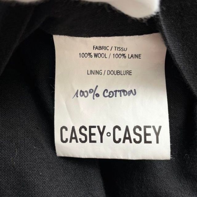 日本初の 極美品 CASEY-CASEY ヘリンボーン 中綿 スタンド コート最