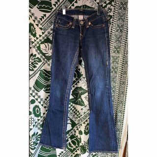 リーバイス(Levi's)の値下！　トゥルーレリジョン　ブーツカット　デニムパンツ　インディゴ　濃紺(デニム/ジーンズ)