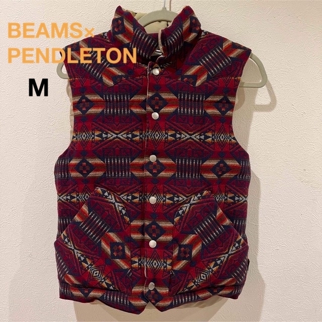 BEAMS×PENDLETONコラボ ダウンベスト M