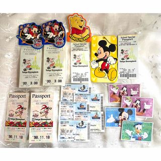 ディズニー(Disney)の◆【希少】ディズニーチケットケース + ディズニーチケット(使用済み)まとめ売り(遊園地/テーマパーク)