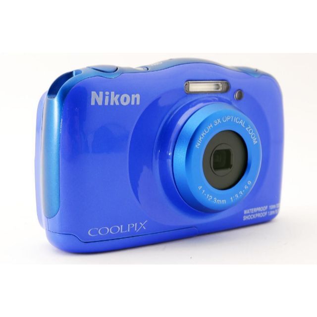 Nikon(ニコン)の【動作確認済】コンデジ カメラ Nikon COOLPIX W100　ブルー スマホ/家電/カメラのカメラ(コンパクトデジタルカメラ)の商品写真