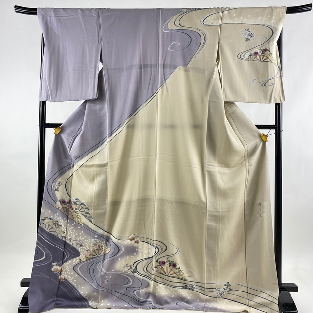 訪問着 美品 逸品 身丈172cm 裄丈69.5cm 正絹 【中古】