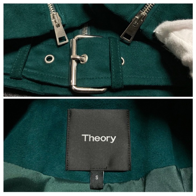 theory(セオリー)の【極美品】Theory「MODERN.MOTO」ダブルライダースジャケット レディースのジャケット/アウター(ライダースジャケット)の商品写真