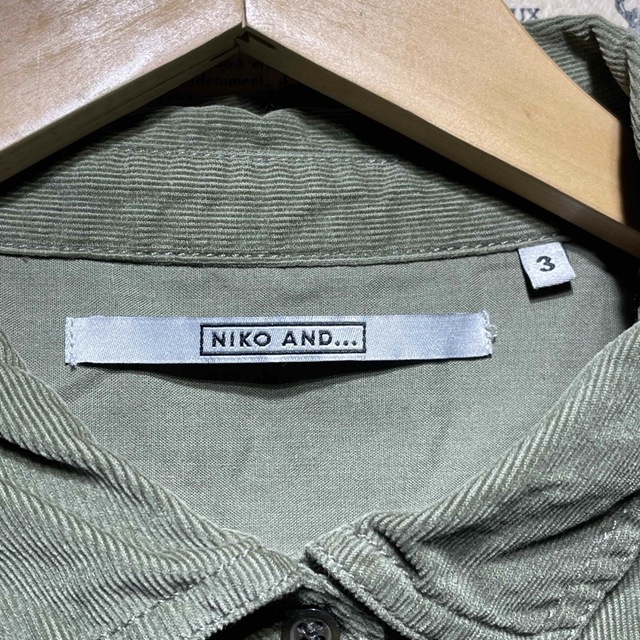 niko and...(ニコアンド)のniko and ニコアンド オーバーサイズ 長袖シャツ size M レディースのトップス(シャツ/ブラウス(長袖/七分))の商品写真