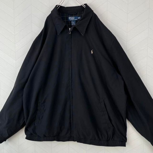 美品 90s ポロ ラルフローレン スウィングトップ 黒 超 美品 90s ポロ ラルフローレン スウィングトップ 黒 超