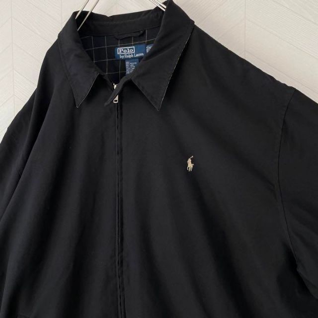美品 90s ポロ ラルフローレン スウィングトップ 黒 超 美品 90s ポロ ラルフローレン スウィングトップ 黒 超