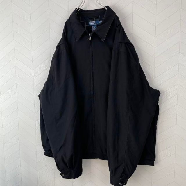 美品 90s ポロ ラルフローレン スウィングトップ 黒 超 美品 90s ポロ ラルフローレン スウィングトップ 黒 超