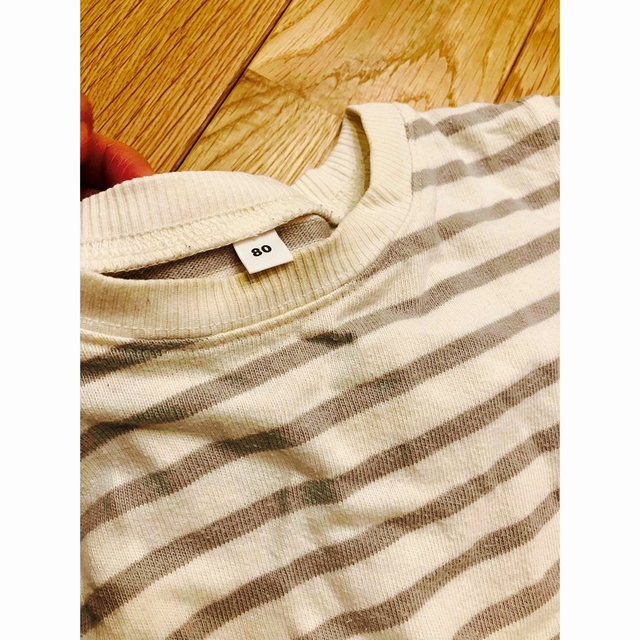 MUJI (無印良品)(ムジルシリョウヒン)の80サイズ2枚セット キッズ/ベビー/マタニティのベビー服(~85cm)(Ｔシャツ)の商品写真