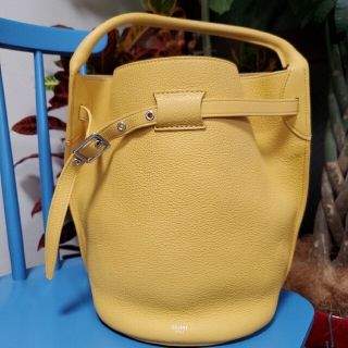 セリーヌ(celine)のセリーヌ　ビッグバッグ　バケット　イエロー　ポーチ付き　美(ハンドバッグ)