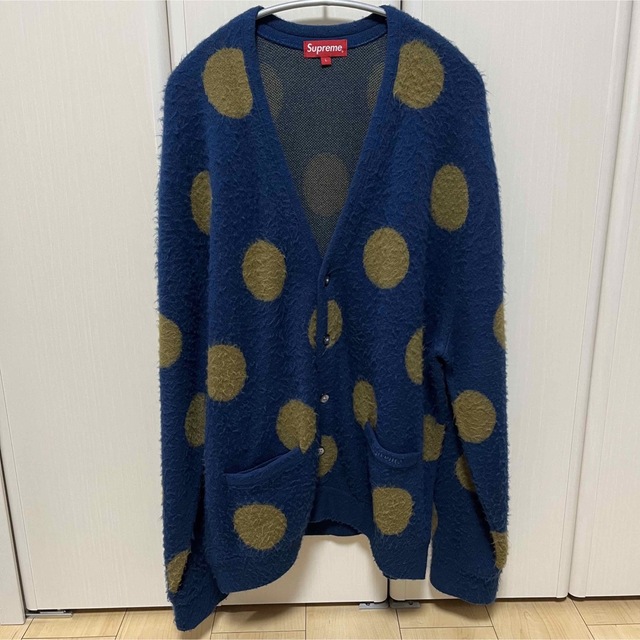 トップスSupreme  Brushed Polka Dot Cardigan L