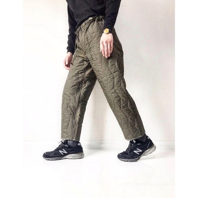MILITARY - ブラウン vintage ドイツ軍 中綿入り キルティング
