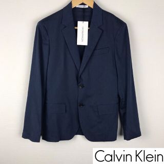 カルバンクライン(Calvin Klein)の新品 カルバンクライン 長袖テーラードジャケット ネイビー サイズ34(テーラードジャケット)