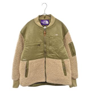 ザノースフェイス(THE NORTH FACE)のTHE NORTH FACE PURPLE LABEL ノースフェイスパープルレーベル GORE-TEX Wool Boa Fleece Denali Jacket ウールボアフリースデナリジャケット ベージュ レディース NA2151N(フライトジャケット)