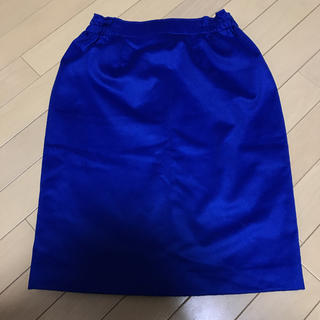 ザラ(ZARA)のロイヤルブルー タイトスカート(ひざ丈スカート)