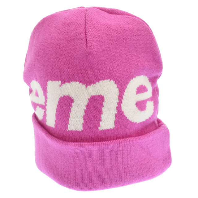 SUPREME シュプリーム 19AW Big Logo Beanie ビックロゴビーニー ピンク