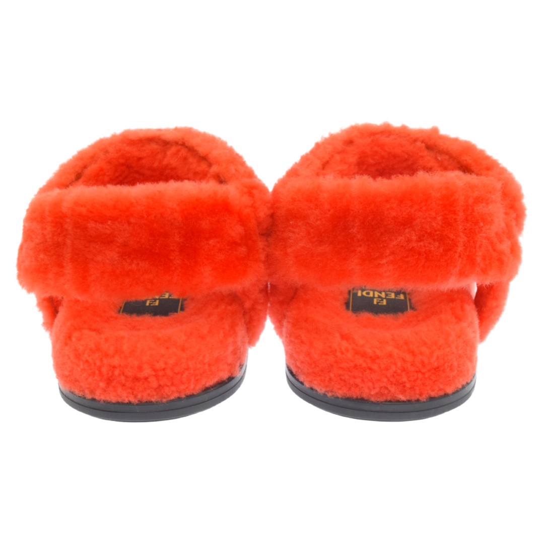 FENDI フェンディ フィール シープスキン サンダル レッド