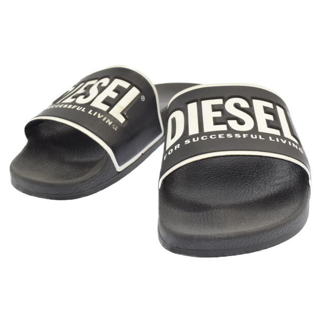 DIESEL(ディーゼル)のDIESEL ディーゼル ロゴデザイン シャワーサンダル ブラック メンズの靴/シューズ(サンダル)の商品写真