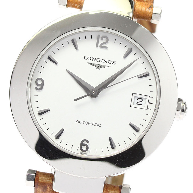 ☆良品 ★保証書付き【LONGINES】ロンジン ドルチェビータ デイト L5.676.4 自動巻き メンズ_732282少しの擦り傷ケース