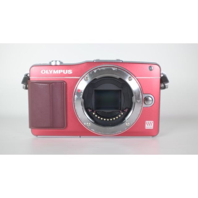 【動作確認済】OLYMPUS ミラーレス一眼 E-PM2 赤　RED